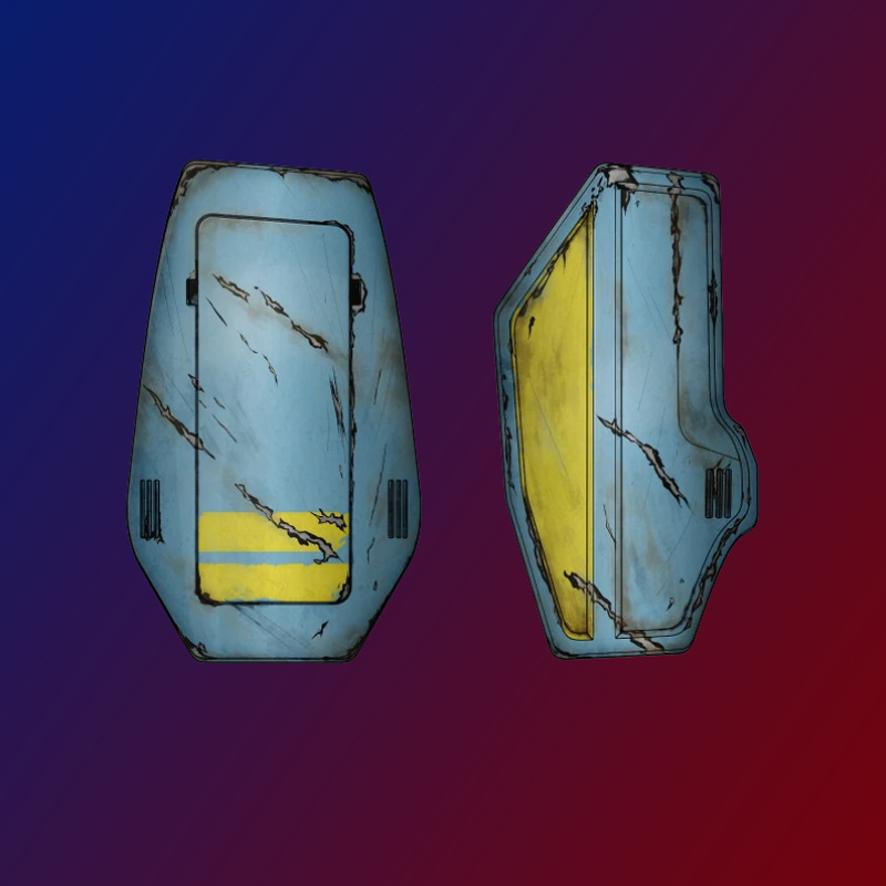 Alter Ego TH-1 Mandalorian Inspired Thigh Plates RAW 3D Printed DIY Kit