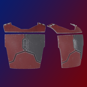 Mando Covert Chest Plate & Collar Plate Raw 3D print