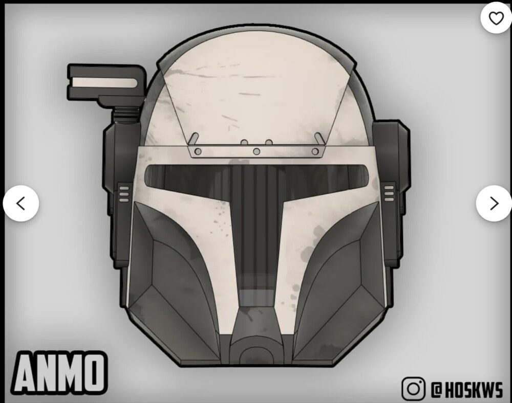 Anmo Commando Helmet RAW3D PRINT DIY-KIT by Hosk Workshop