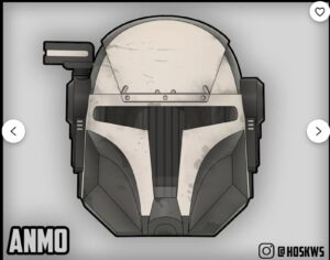 Anmo Commando Helmet RAW3D PRINT DIY-KIT by Hosk Workshop