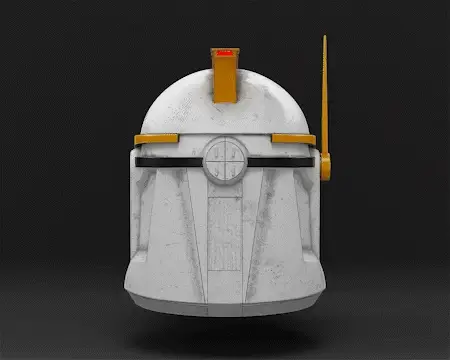 Phase 1 Clone Commander Helmet 3D Print - Raw DIY Kit – Galactic Armory Star Wars Cosplay - Image 5