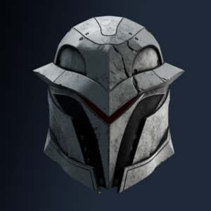 Warlock Hexer Raw 3D printed Helmet - DIY kit by Dungeons and Starships