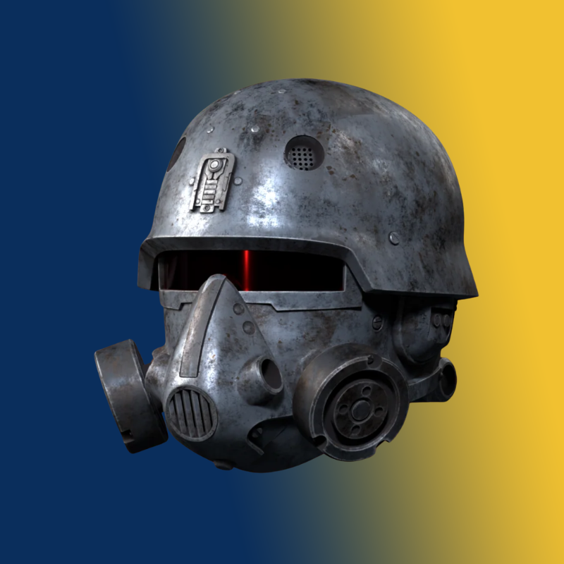 Brotherhood of Steel Recon Helmet - 3D printed DIY kit - By Dungeons and Starships