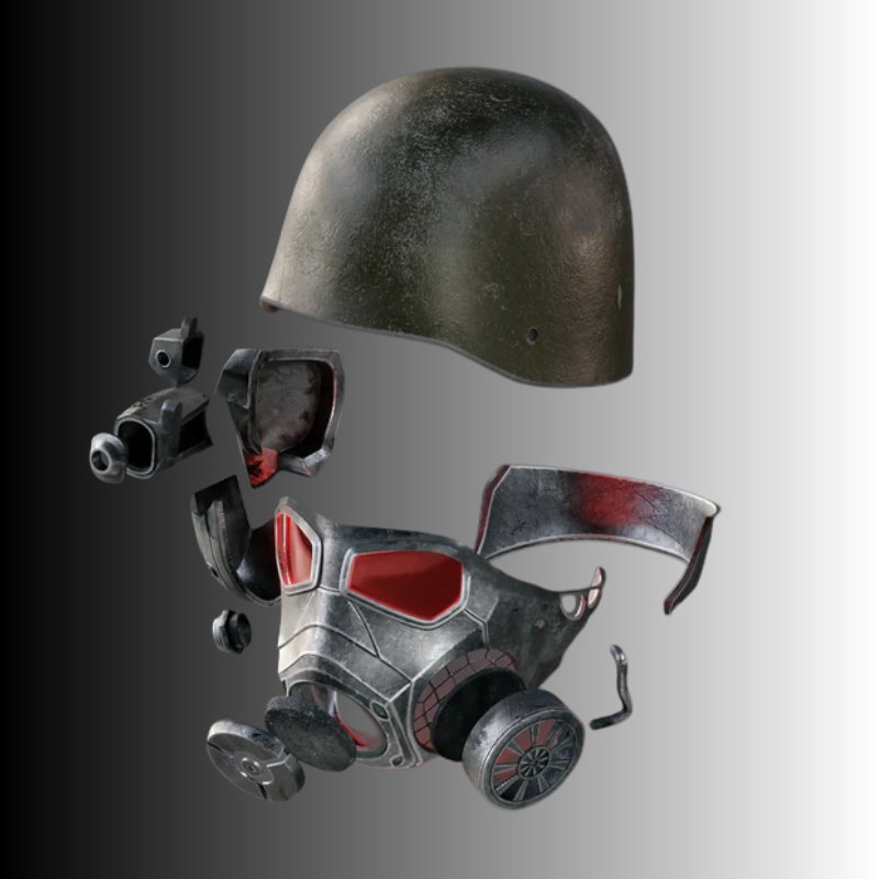 NCR Ranger Helmet RAW 3D Printed DIY Kit by Galactic Armory | Wearable PETG Cosplay Helmet - Image 4