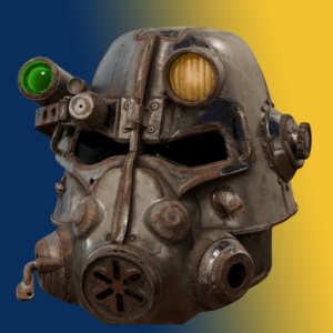 T-45 Power Armour Helmet Raw DIY kit - by Dungeons and Starships