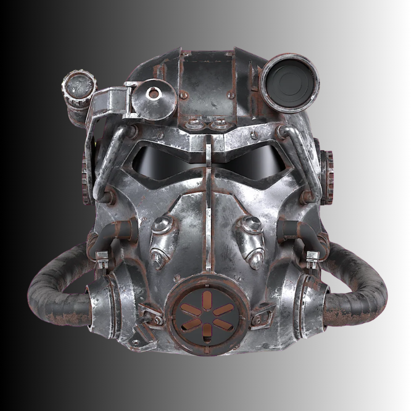 T-60 Power Armour Helmet Raw DIY kit - by Dungeons and Starships