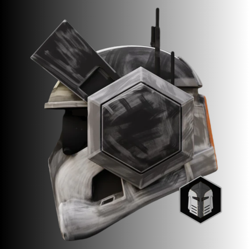 Bad Batch Tech Helmet RAW 3D Printed DIY Kit by Galactic Armory | Wearable PETG Cosplay Helmet - Image 2