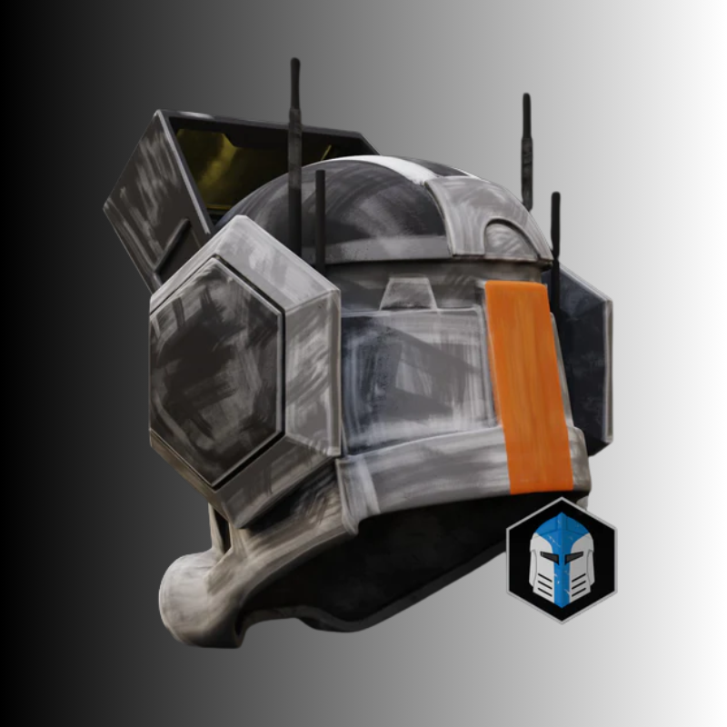Bad Batch Tech Helmet RAW 3D Printed DIY Kit by Galactic Armory | Wearable PETG Cosplay Helmet - Image 3