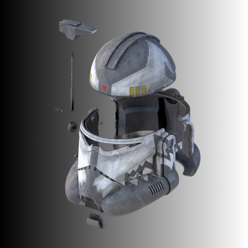 Commander Wolffe Helmet - DIY kit by Galactic Armory