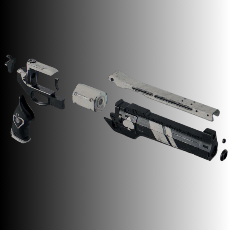 Ace of Spades Hand Cannon 3D Print Raw DIY Kit – Galactic Armory Destiny Cosplay Prop - Image 4
