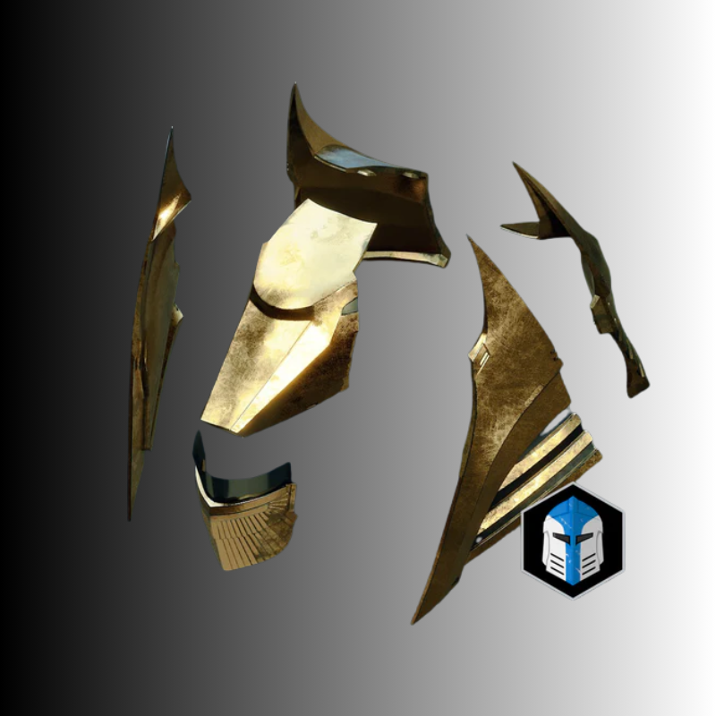 Hood Of Exile Raw 3D printed Helmet - DIY kit by Galactic Armory