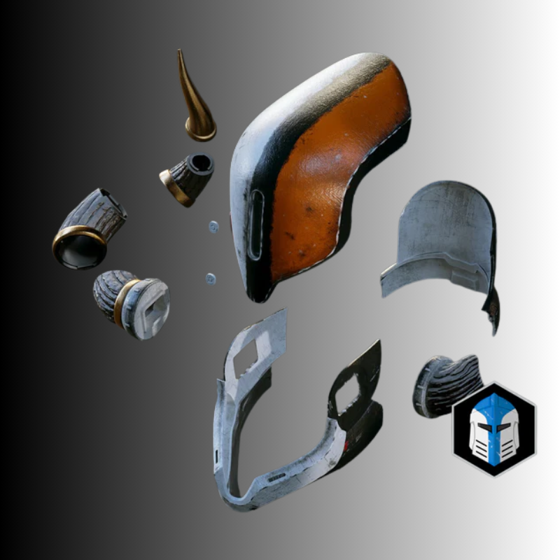 Lord Shaxx Helmet RAW 3D Printed DIY Kit by Galactic Armory | Wearable PETG Destiny Cosplay Helmet - Image 4