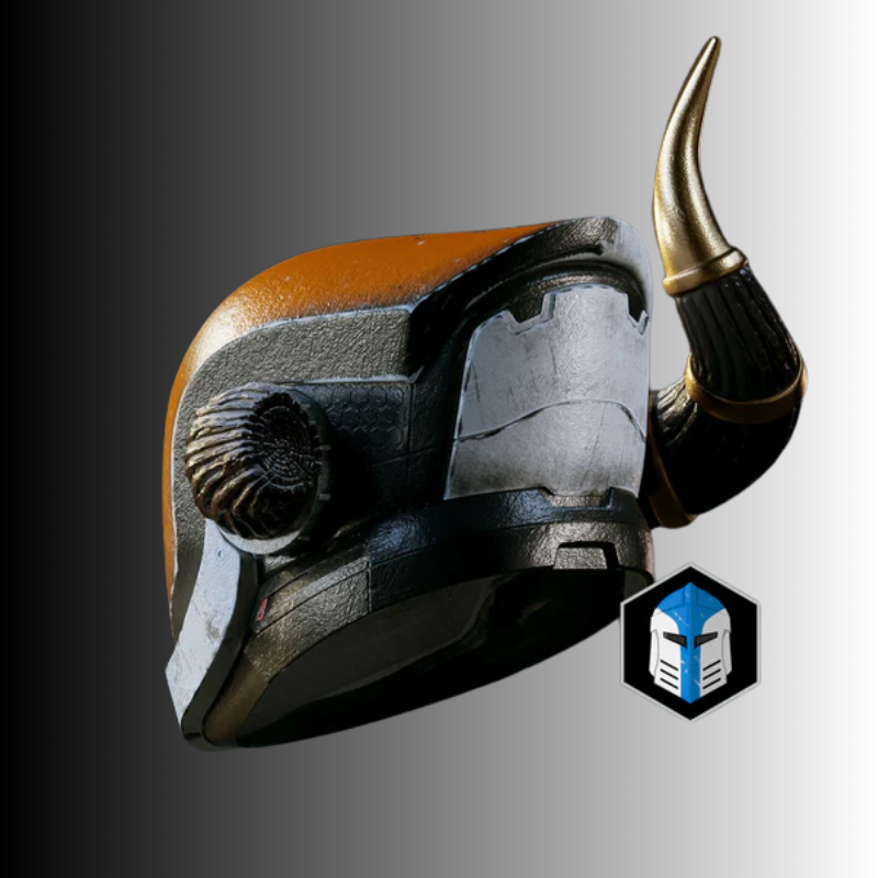 Lord Shaxx Helmet RAW 3D Printed DIY Kit by Galactic Armory | Wearable PETG Destiny Cosplay Helmet - Image 3