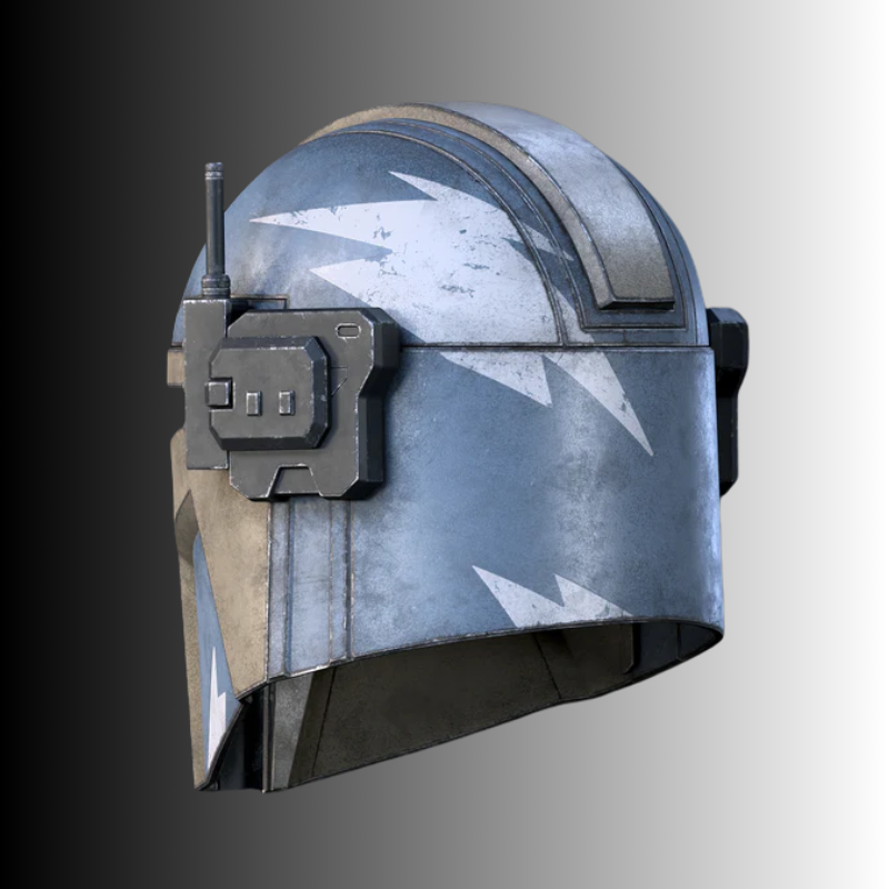 Mando Strength Helmet RAW 3D Printed DIY Kit by Galactic Armory | Wearable PETG Cosplay Helmet - Image 3