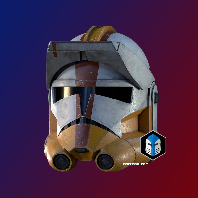 Phase 2 Animated Clone Trooper Helmet (Binocs)  RAW 3D Printed DIY by Galactic Armory