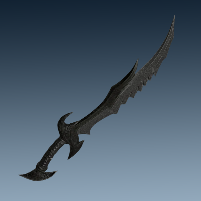 Daedric Sword 3D print by Galactic Armory