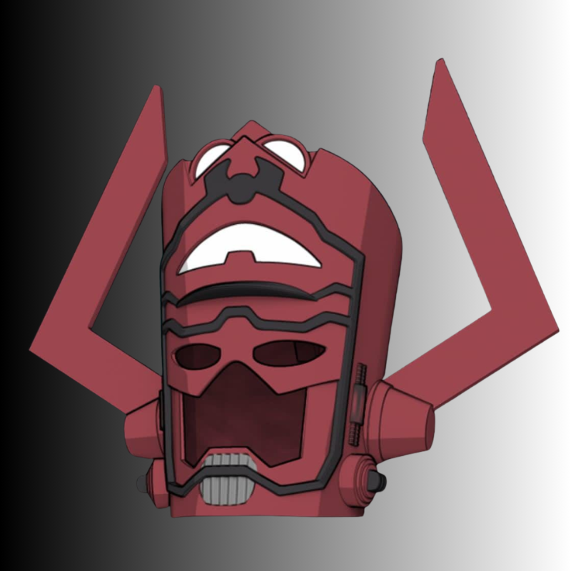 Galactus Comic Style Helmet RAW 3D Printed DIY Kit | Wearable PETG Cosplay Helmet - Image 2