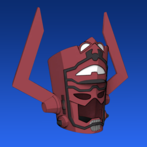 Galactus comic style helmet - Raw Print