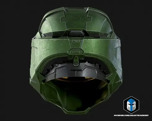 Master Chief Mark VI Helmet RAW DIY KIT by Galactic Armory | Wearable PETG Cosplay Helmet - Image 6