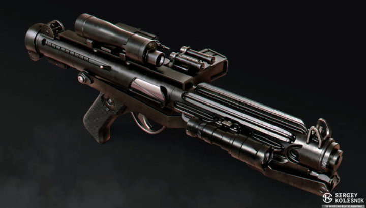 E-11 3D Printed Blaster by - Galactic Armory