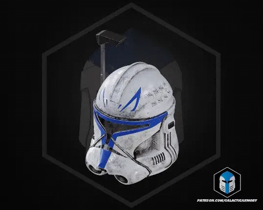 Captain Rex RAW 3D Printed Helmet DIY Kit by Galactic Armory | Wearable PETG Cosplay Helmet - Image 5