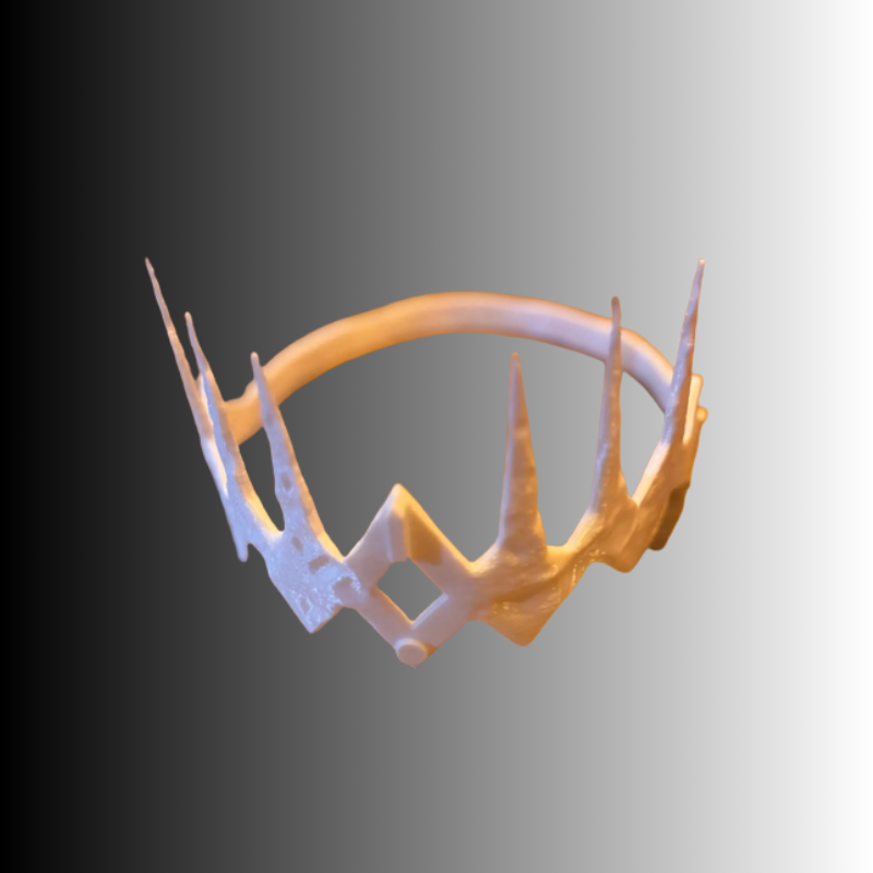 Rings of Power Sauron Crown, Cosplay Prop RAW PRINT