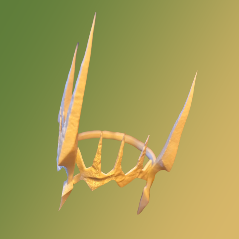 Rings of Power Sauron Crown, Cosplay Prop RAW PRINT