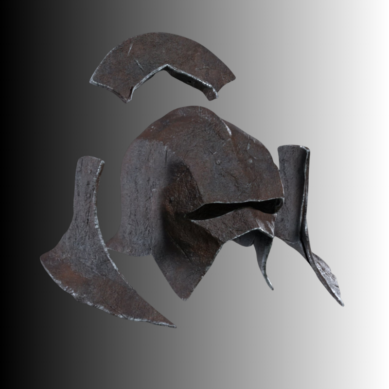 Uruk Hai Sword, Shield & Helmet DIY KIT by Dungeons and StarShips
