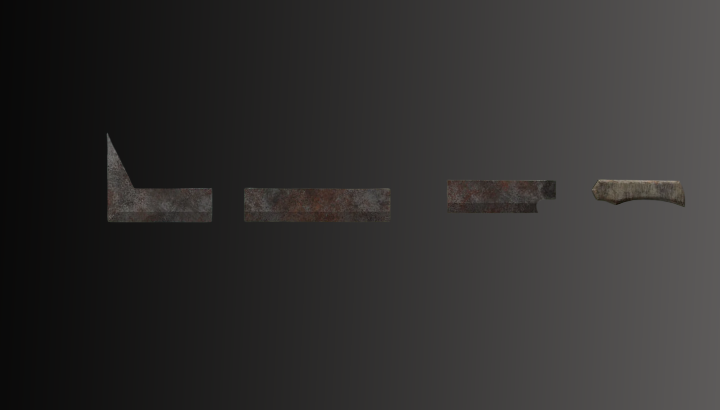 Uruk Hai Sword and Shield DIY KIT by Dungeons and StarShips