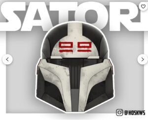 Satori Custom Mandalorian Helmet Wrecker DIY-KIT by Hosk Workshop