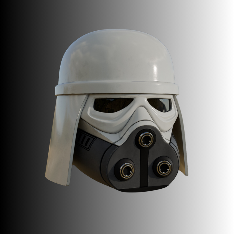 Snow Trooper Helmet (Mando&Grogu) RAW 3D print DIY KIT by Mystery Makers