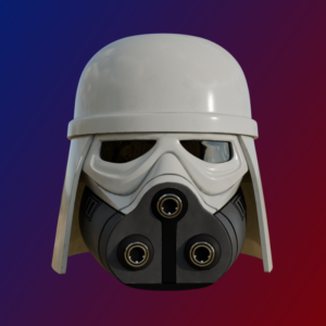 Snow Trooper Helmet (Mando&Grogu) RAW 3D print DIY KIT by Mystery Makers