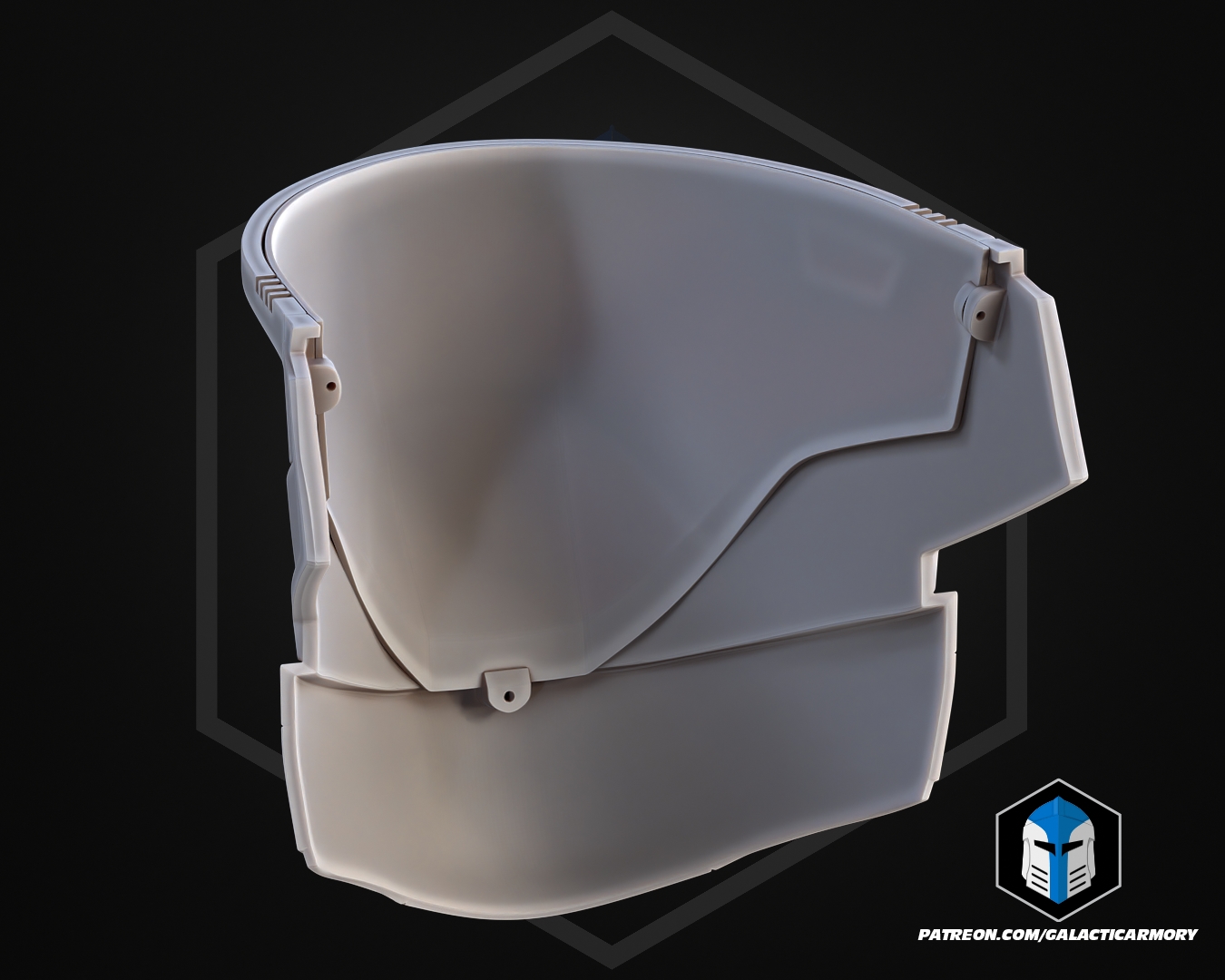 ODST Rookie Helmet Raw 3D Printed DIY Kit – Galactic Armory Halo Cosplay Helmet - Image 6